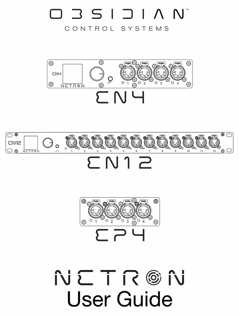 OBSIDIAN CONTROL SYSTEMS NETRON EN4 User manual