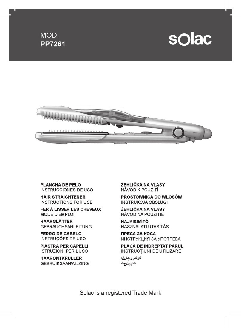 SOLAC PP7261 Instructions for use
