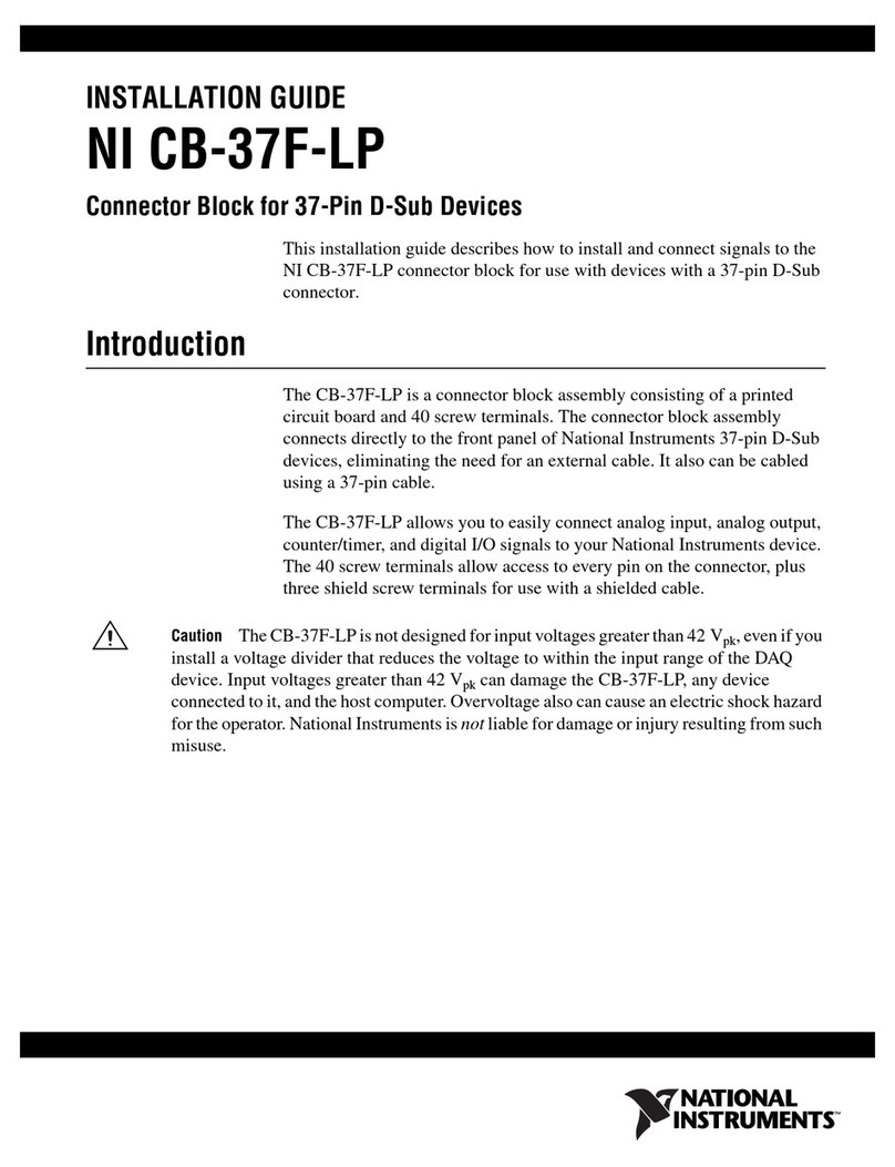 National Instruments CB-37F-LP User manual