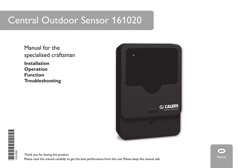 CALEFFI 161020 manual