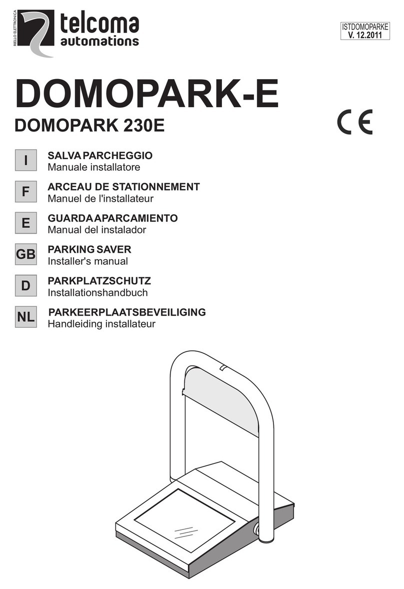 Telcoma DOMOPARK-E Series Installer manual