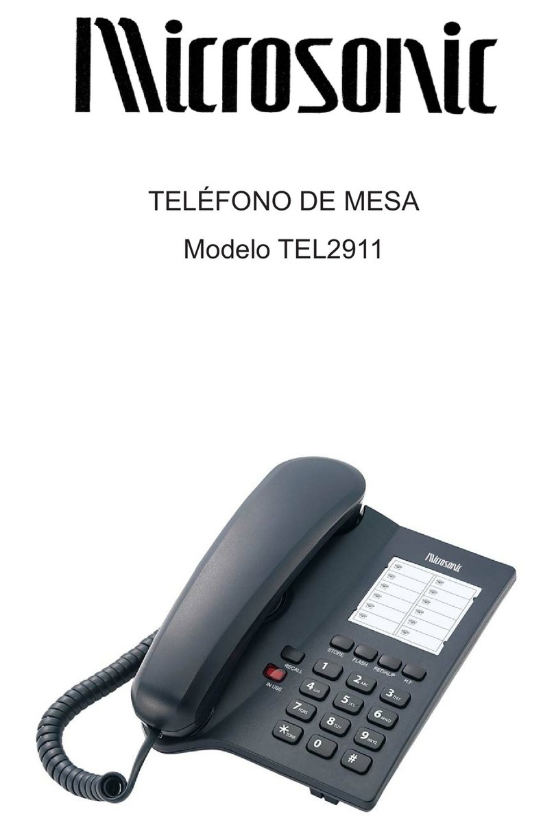 Microsonic TEL2911 User manual