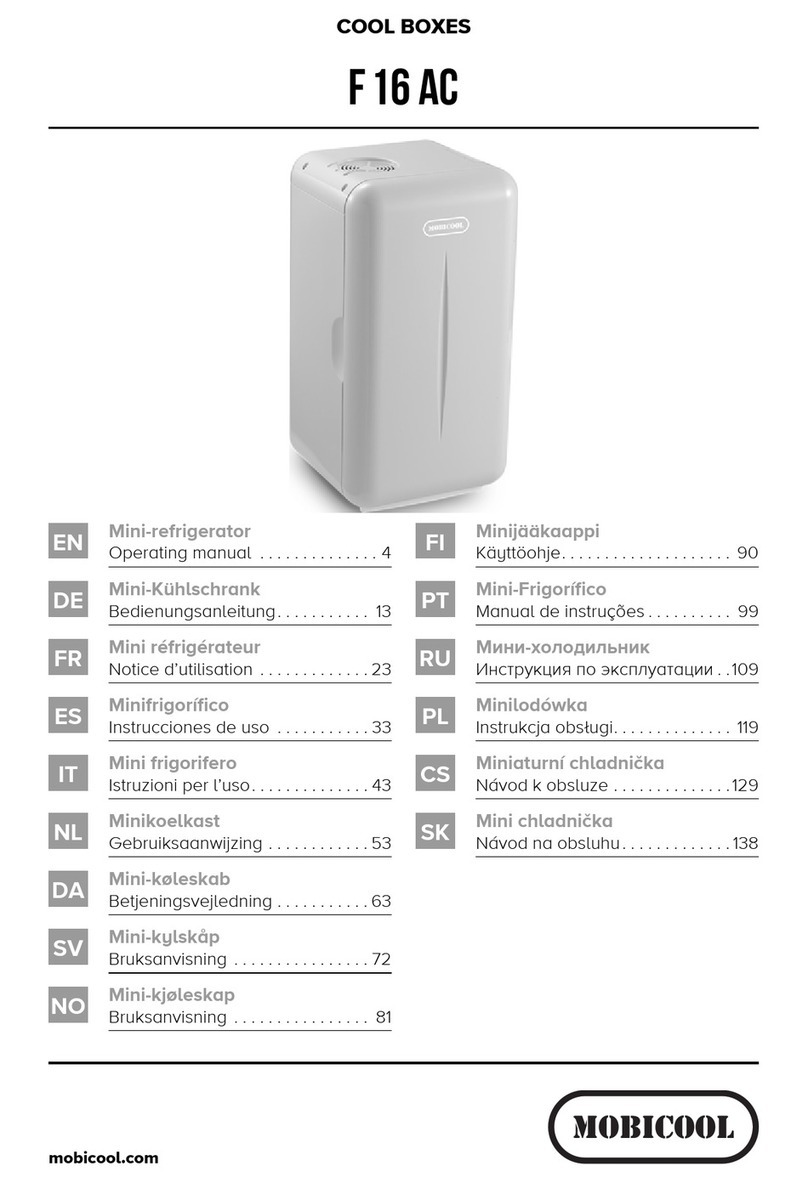Mobicool F 16 AC User manual Mobicool F 16 AC User manual