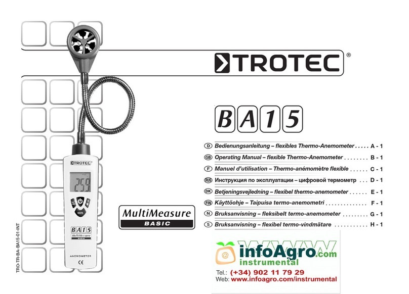Trotec MultiMeasure Basic BA15 operating manual