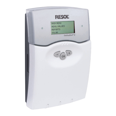 Resol DeltaSol E Instruction manual