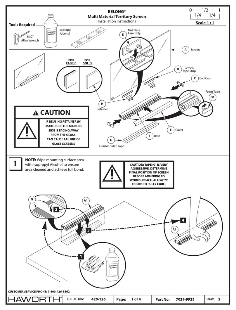 Haworth BELONG installation instructions