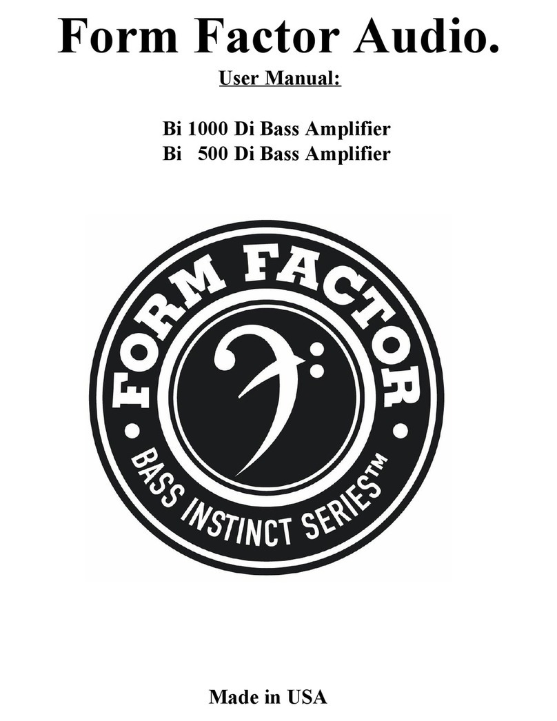 Form Factor Audio Bi 1000 Di user manual