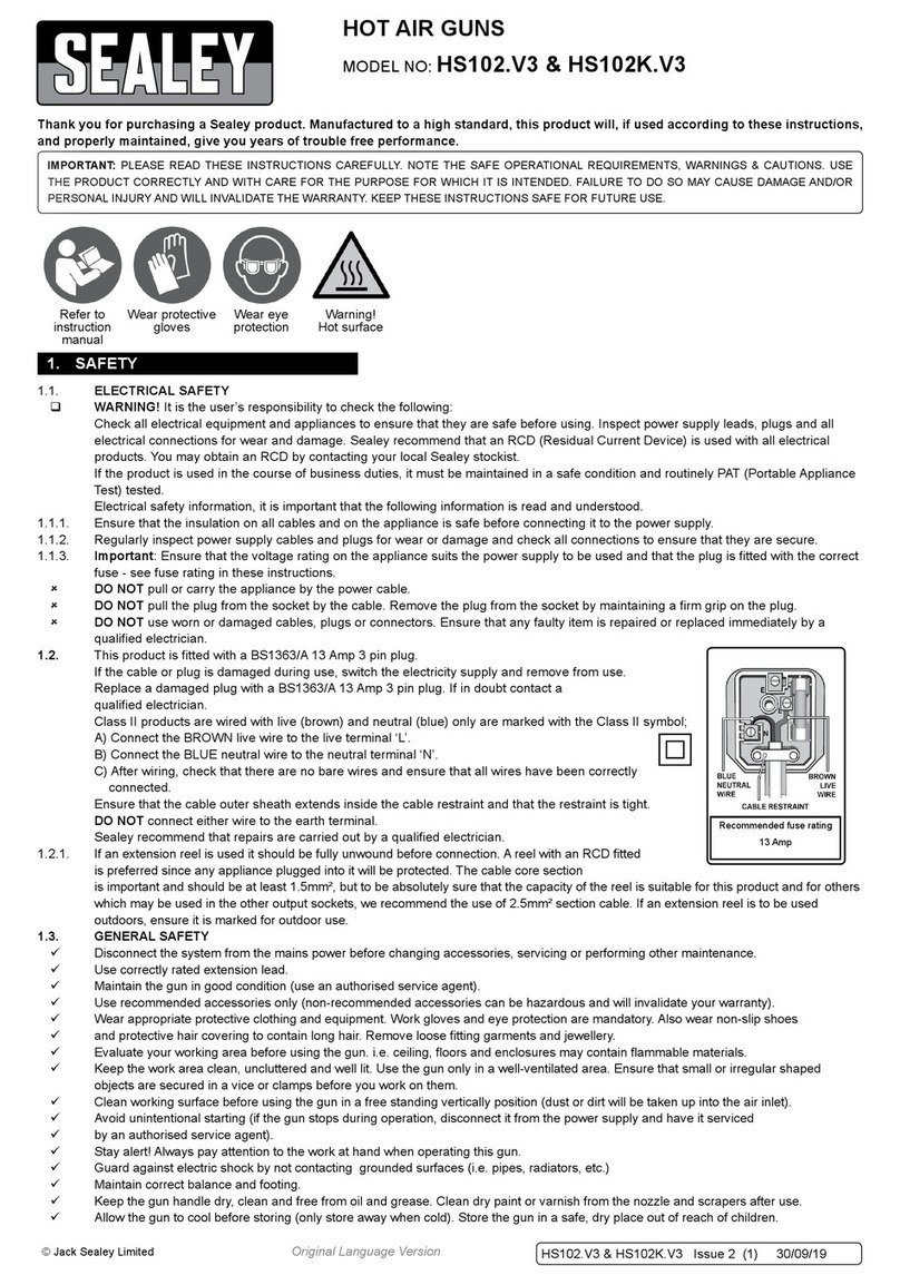 Sealey HS102.V3 User manual