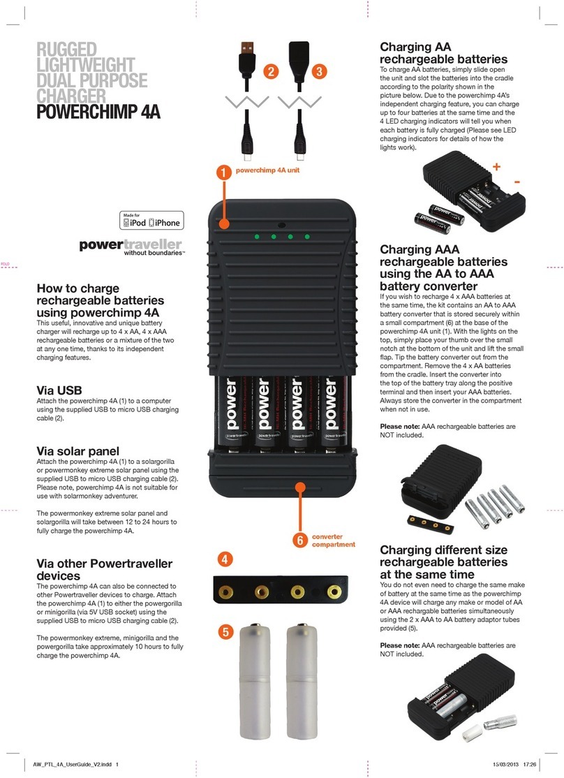 PowerTraveller POWERCHIMP 4A quick start guide