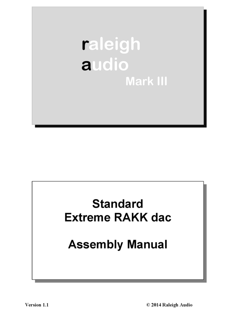 Raleigh Audio Standard Extreme RAKK dac Mark III Assembly manual