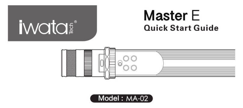 Iwata Master E MA-02 quick start guide Iwata Master E MA-02 quick start guide