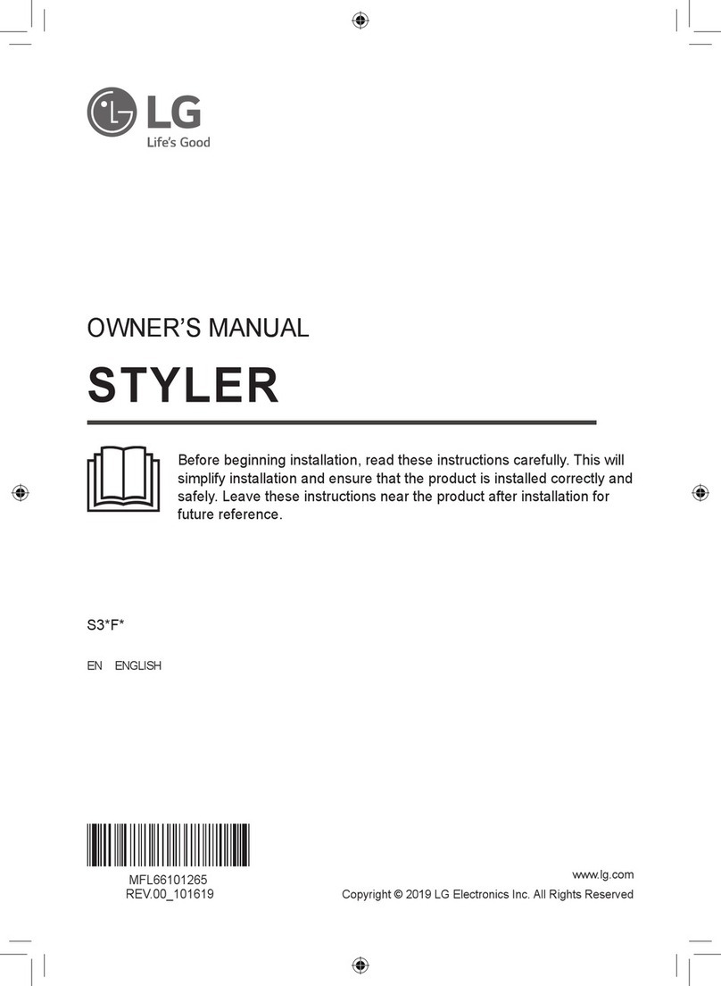 LG Styler S3 F Series User manual