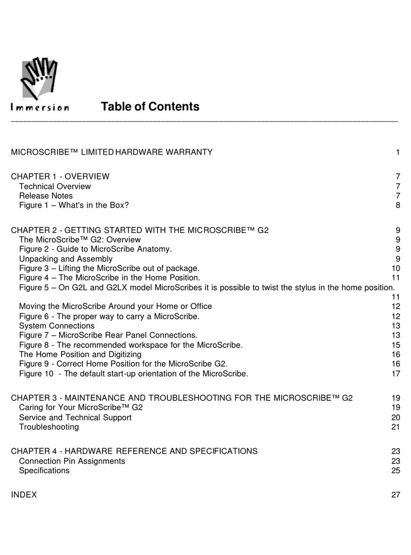 Immersion MicroScribe G2 manual