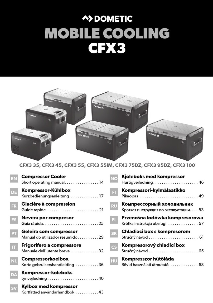 Dometic CFX3 Series Short Operating Manual