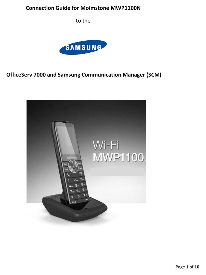 Moimstone MWP1100N Connection guide