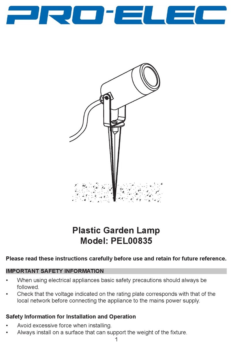 Pro-Elec PEL00835 quick start guide