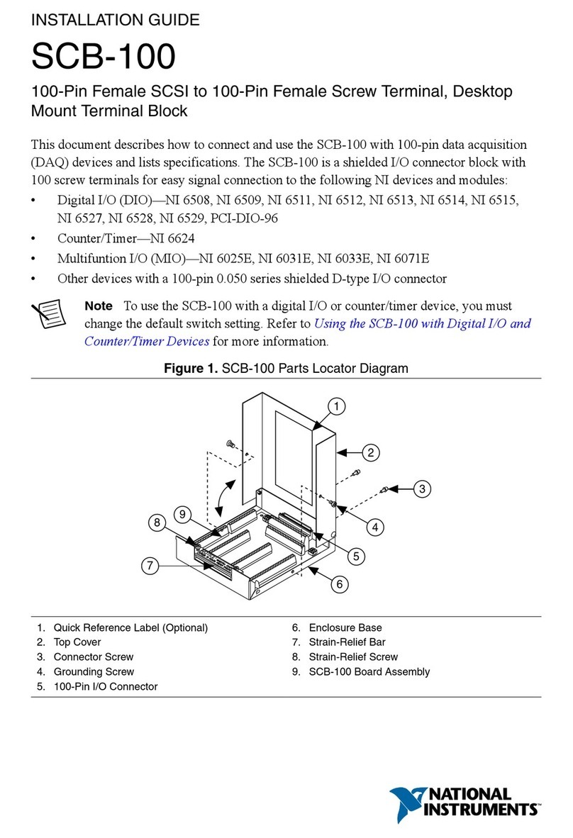 National Instruments IMAQ SCB-100 installation guide