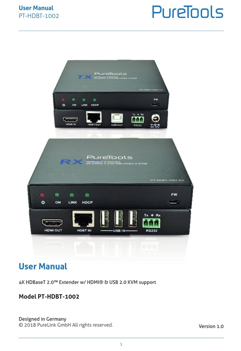 PureTools PT-HDBT-1002 user manual