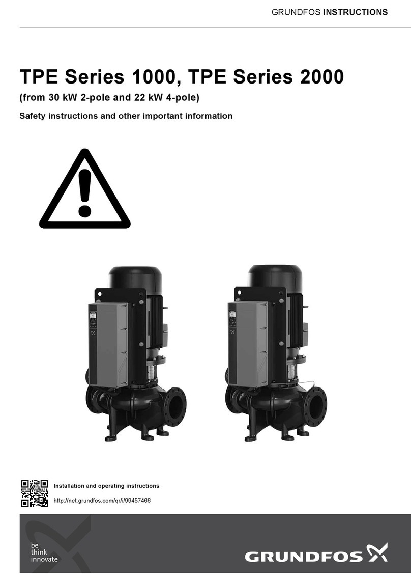 Grundfos TPE 1000 Series instructions