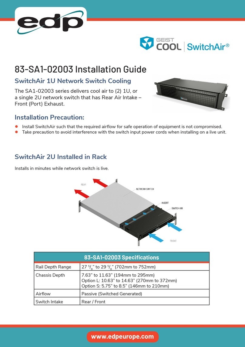 EDP GEIST COOL SwitchAir SA1-02003 Series installation guide
