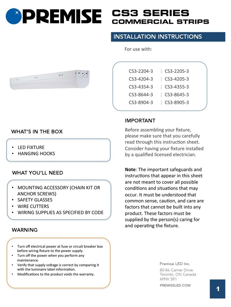 Premise CS3 Series installation instructions