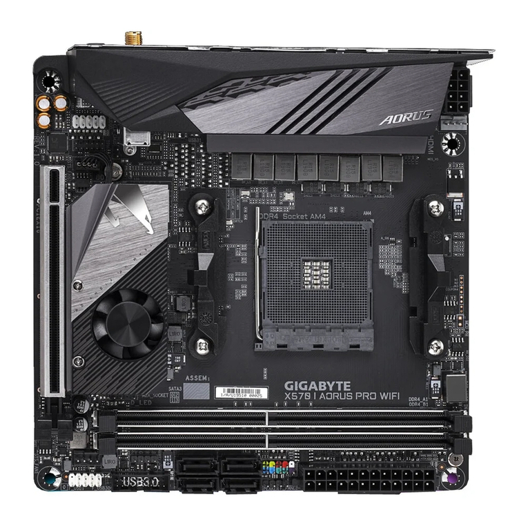Gigabyte X570 I AORUS PRO WIFI User manual