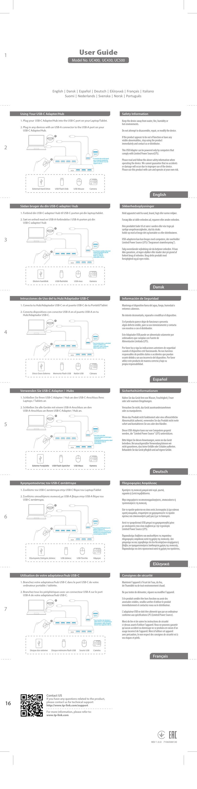 TP-Link UC400 User manual