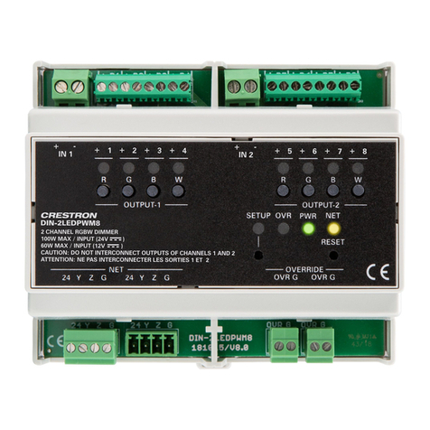 Crestron DIN-2LEDPWM8 quick start