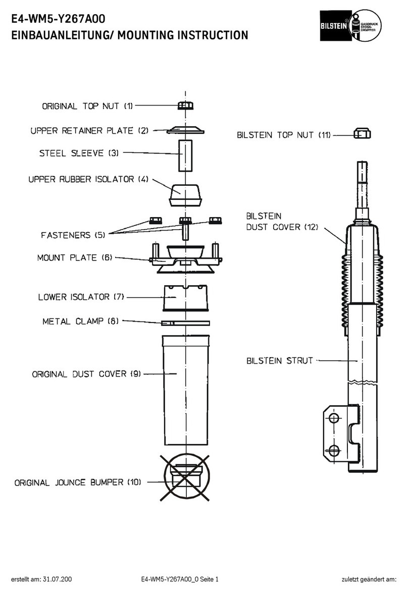Bilstein E4-WM5-Y267A00 Mounting instruction