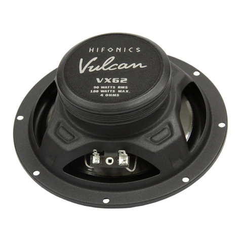 Hifonics Vulcan Series User manual