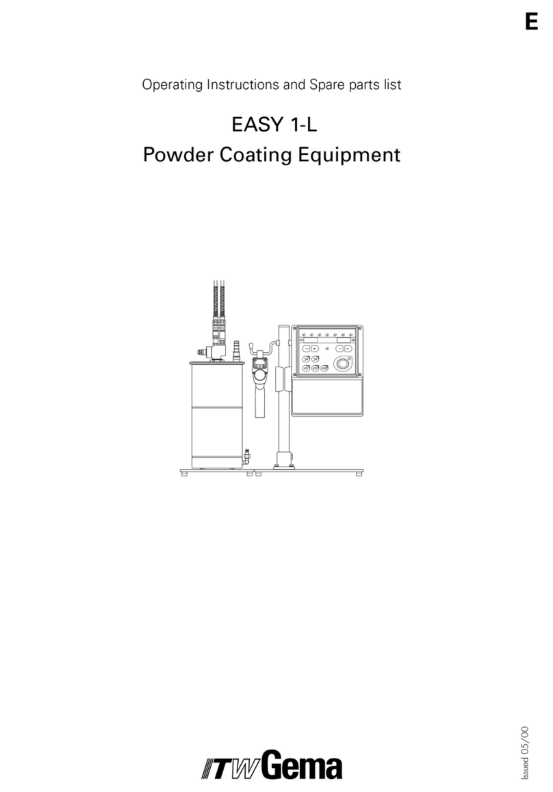 ITW Gema EASY 1-L Operating instructions and spare parts list ITW Gema EASY 1-L Operating instructions and spare parts list