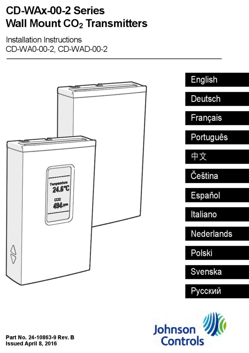 Johnson Controls CD-WA 00-2 Series User manual