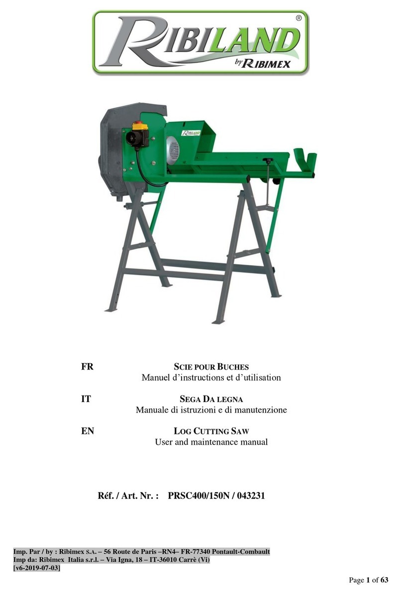 Ribimex Ribiland PRSC400/150N Operating instructions