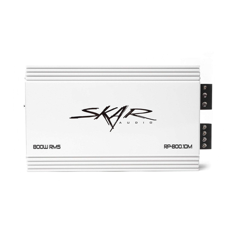 SKAR Audio RP-800.1DM owner's manual