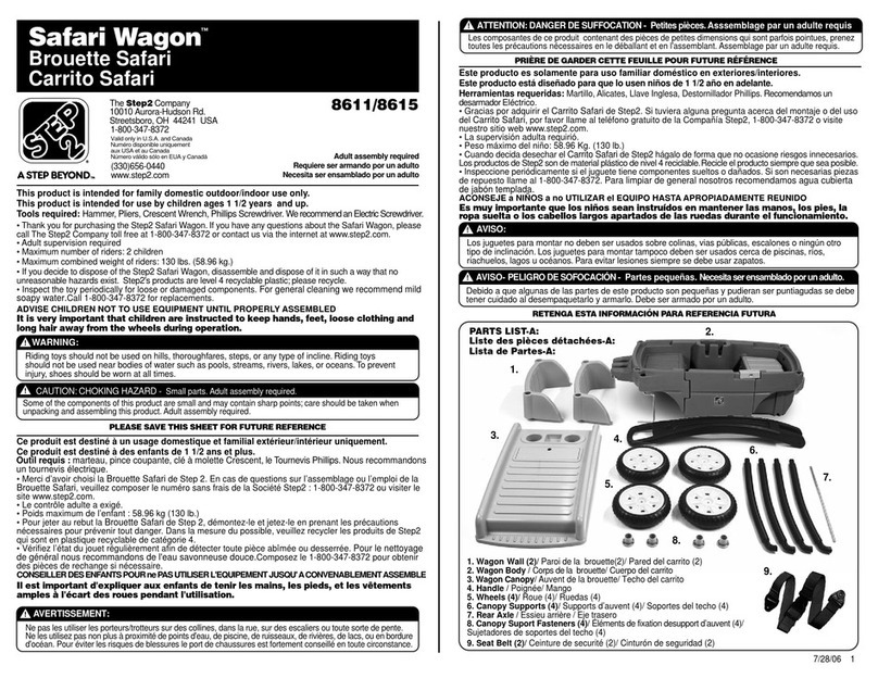 Step 2 Safari Wagon Series User manual