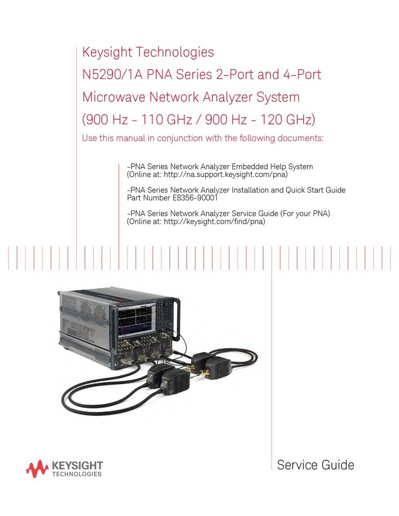 Keysight Technologies N5290/1A PNA Series User manual