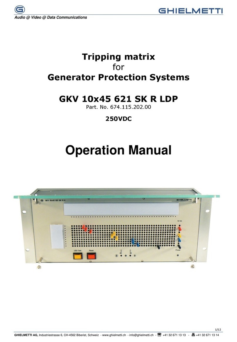 GHIELMETTI GKV 10x45 621 SK R LDP Operation manual