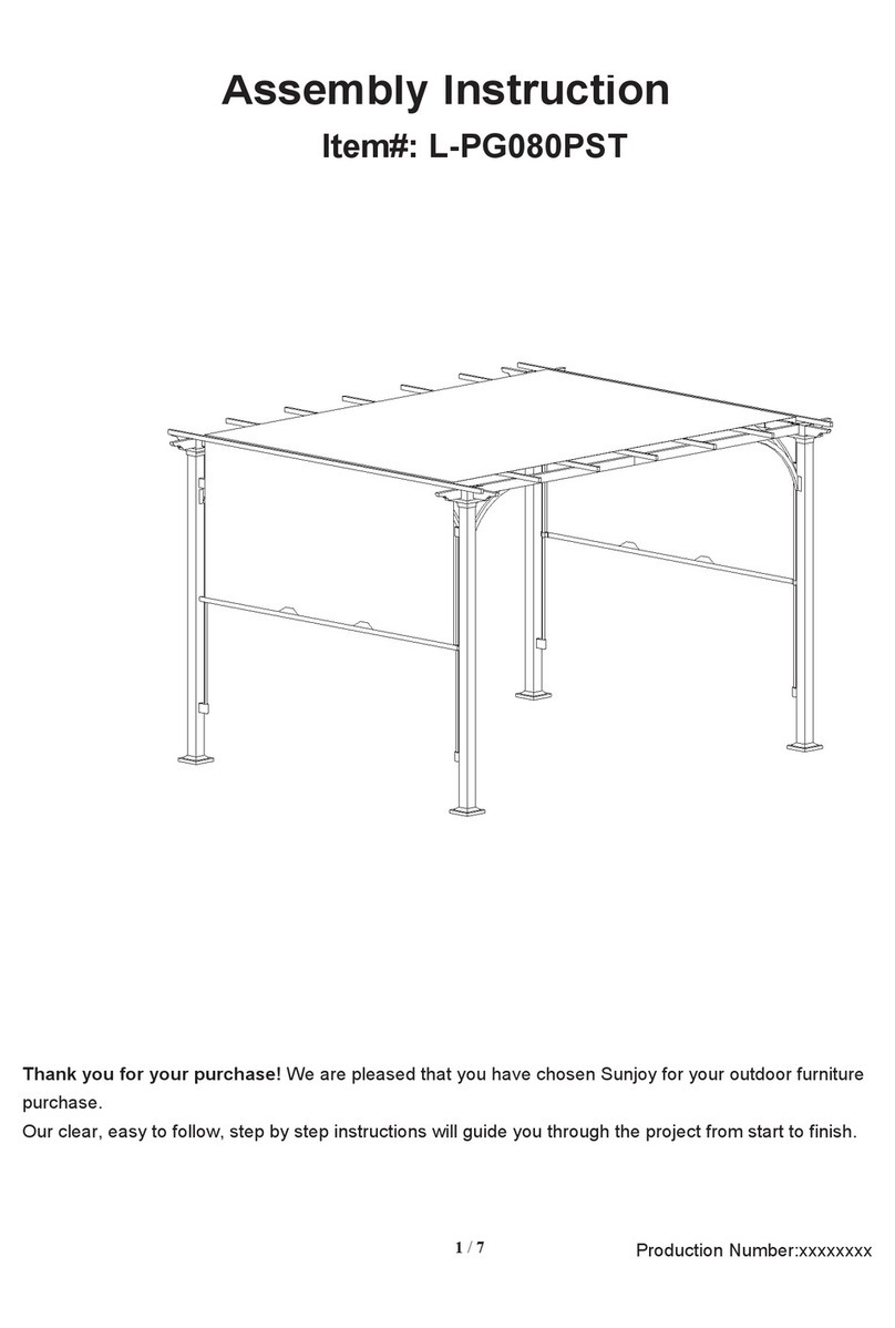 Sunjoy L-PG080PST User manual
