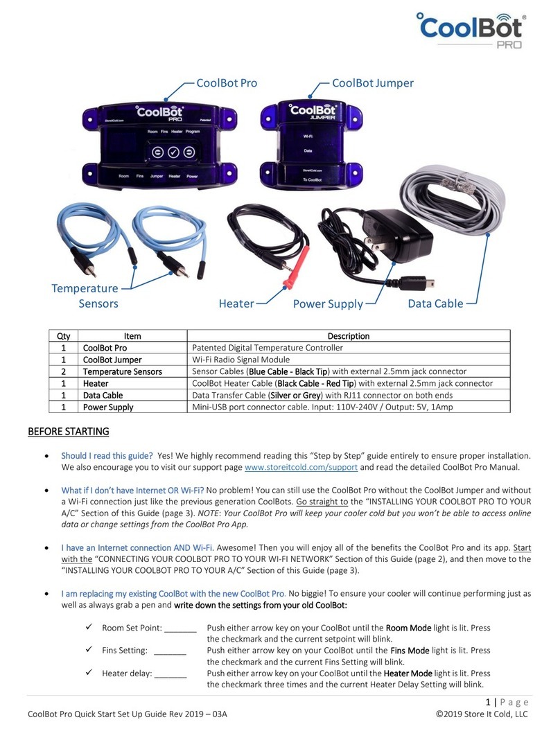 Store It Cold CoolBot PRO User manual