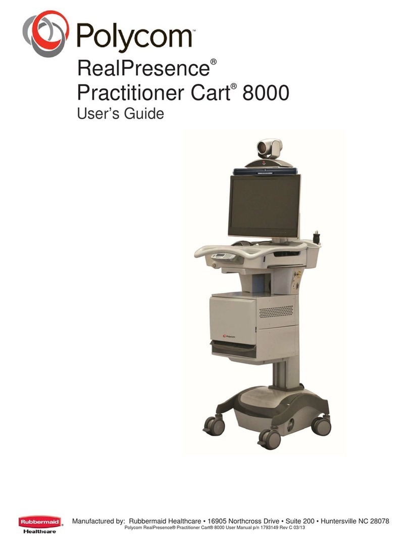 Polycom RealPresence Practitioner Cart 8000 User manual