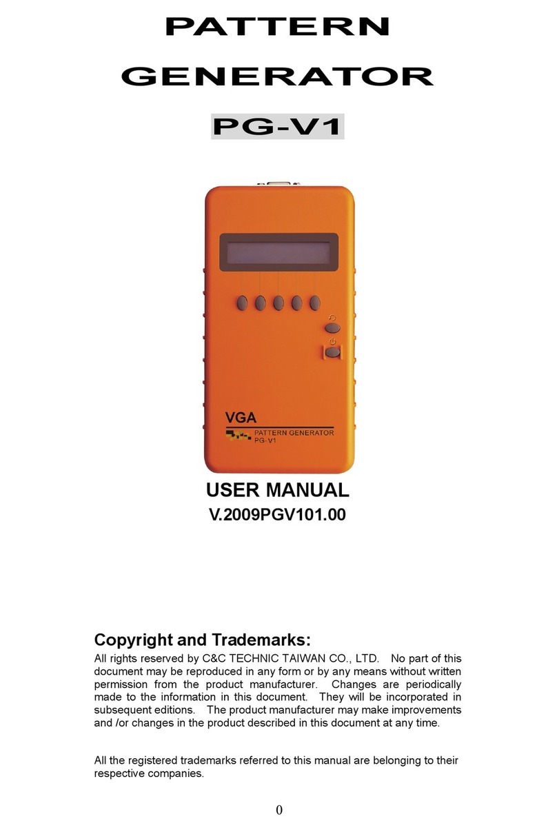 C&C TECHNIC PG-V1 User manual