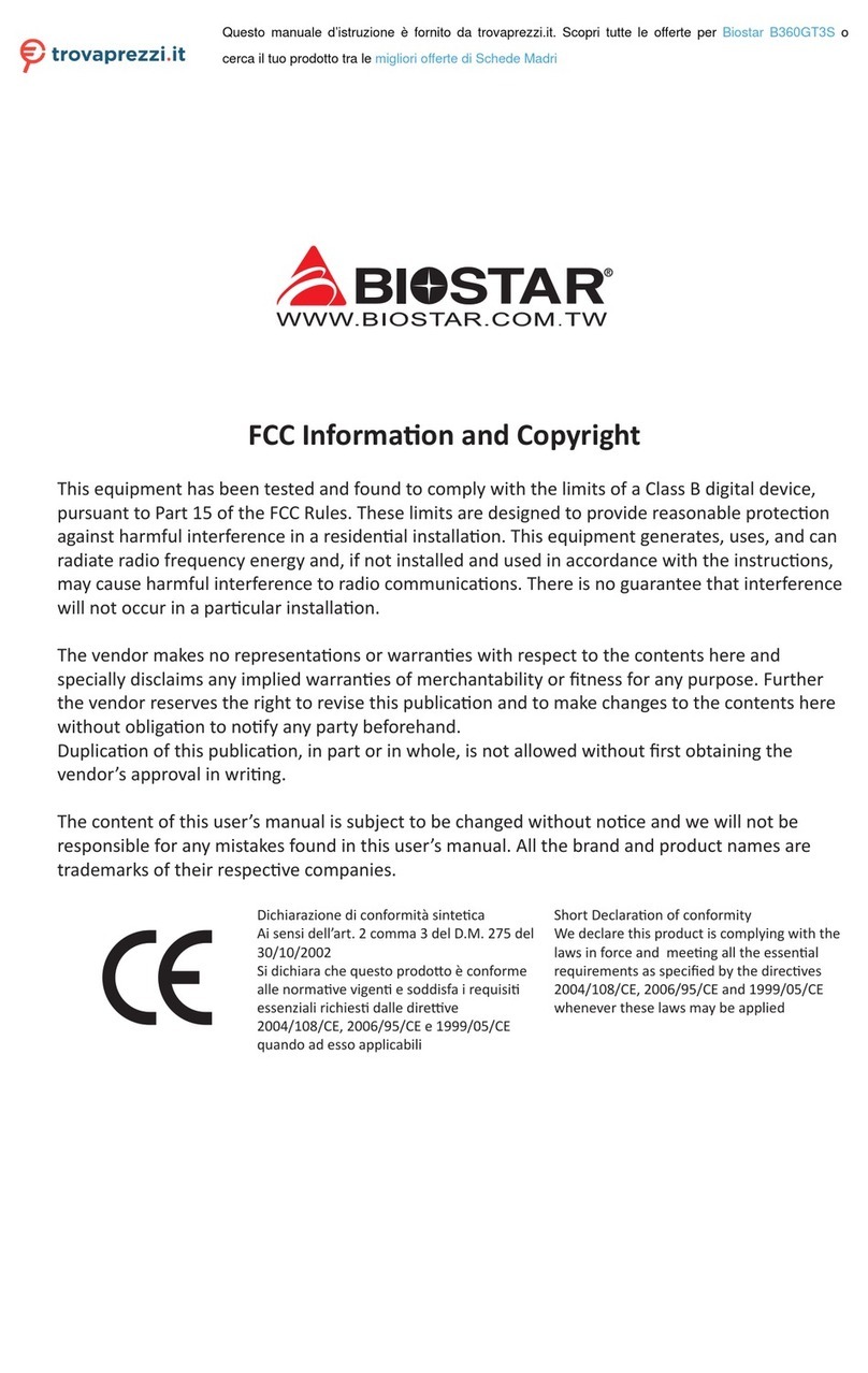 Biostar B360GT3S User manual