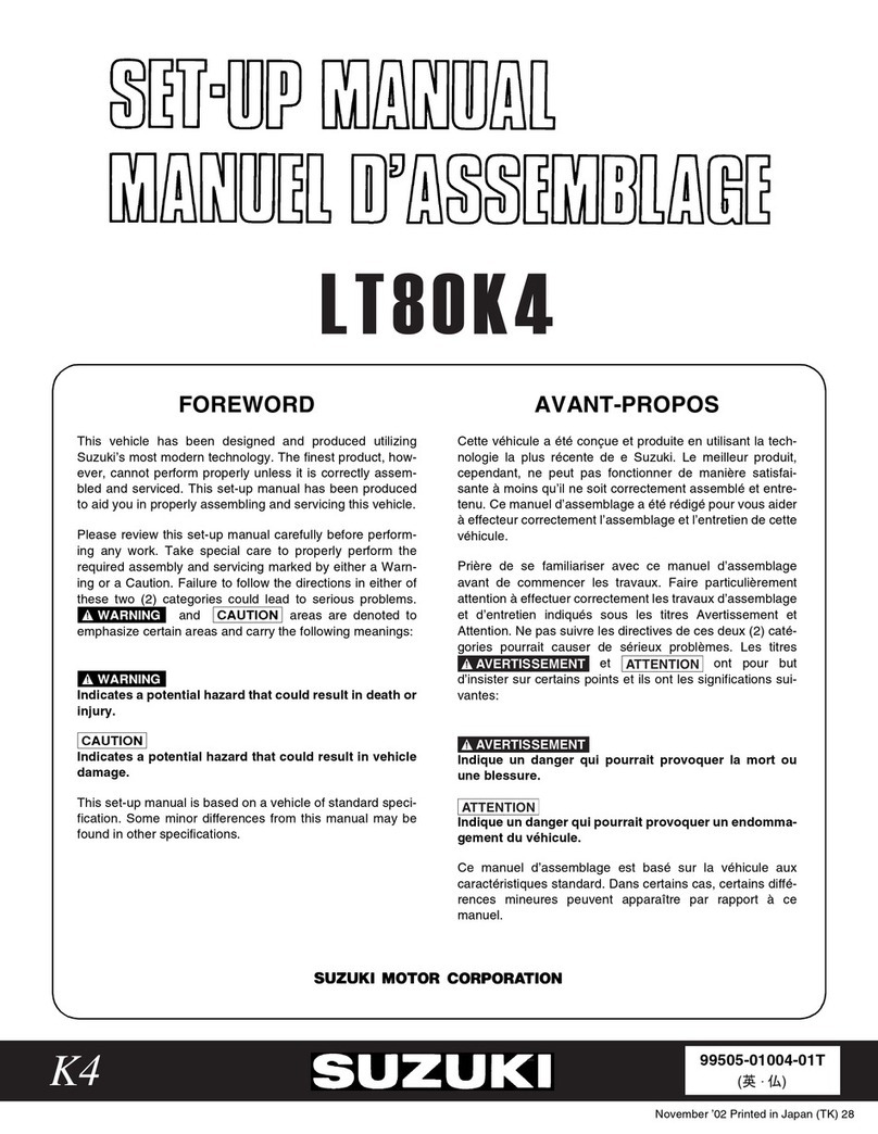Suzuki LT80K4 Setup manual