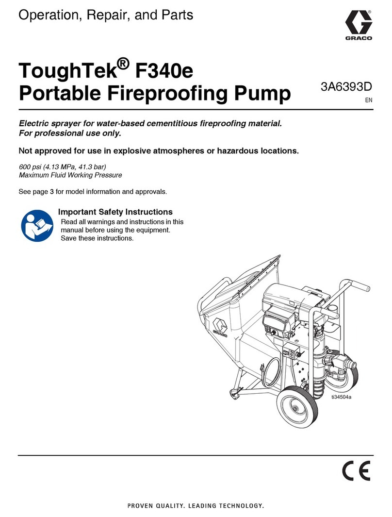 Graco ToughTek F340e Operation, repair, and parts