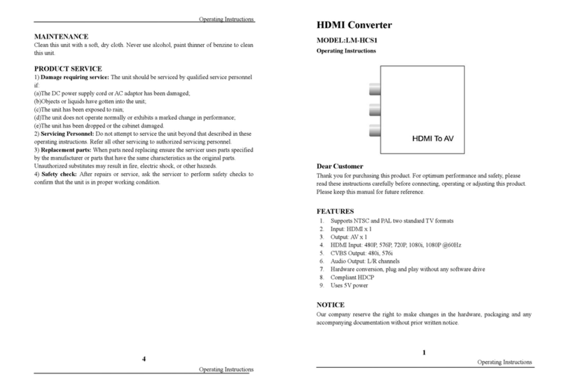 LINK-MI LM-HCS1 User manual