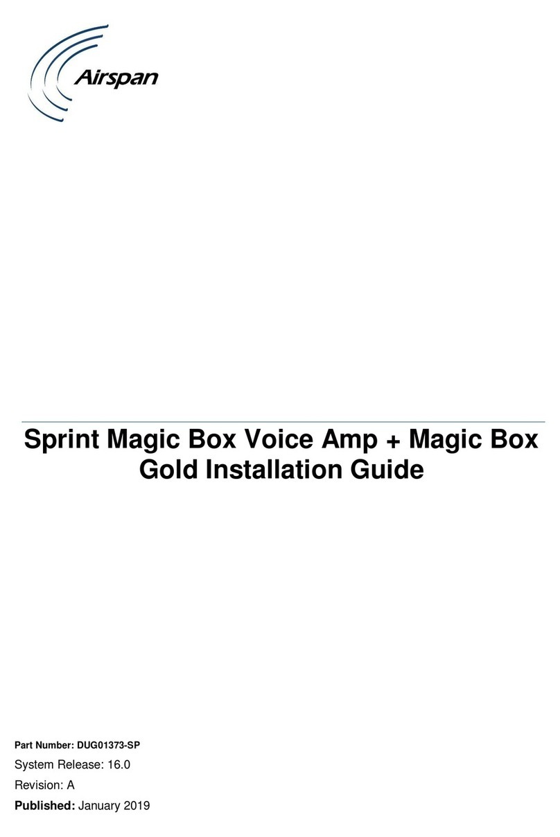 Airspan Sprint Magic Box Voice Amp installation guide