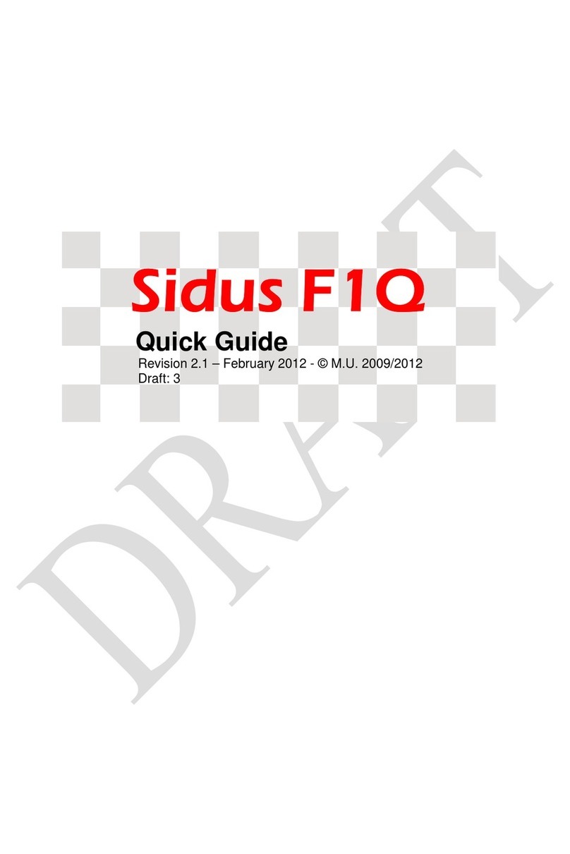ffelectronics Sidus F1Q quick guide