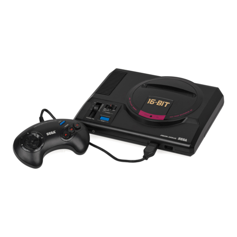 Sega MEGA DRIVE PAL-G User manual