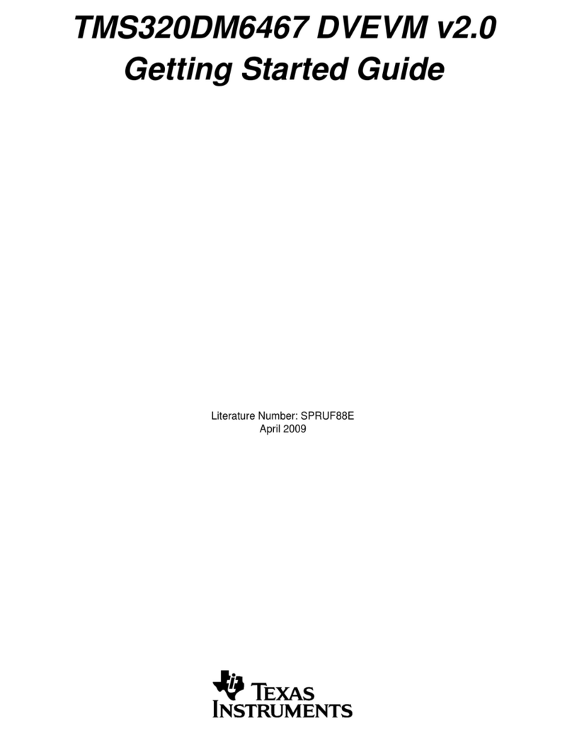 Texas Instruments TMS320DM6467 DVEVM User manual