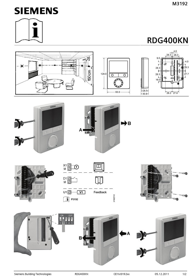 Siemens RDG400KN manual